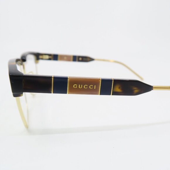 Gucci GG0605O 002 52mm Havana/Havana/Gold, New Unisex Square Eyeglasses Frames. - Picture 6 of 9